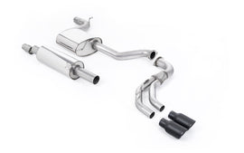 Seat Leon FR 1.8 TSI 180ps - Road+ (Part-Resonated) Cat-Back Exhaust System with Cerakote Black GT-80 Trims