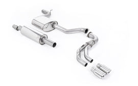 Seat Leon FR 1.8 TSI 180ps - Road+ (Part-Resonated) Cat-Back Exhaust System with Polished GT-80 Trims