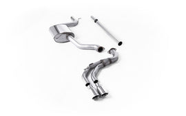 Seat Leon FR 1.8 TSI & VW Golf MK7.5 1.5TSI - Non-Resonated (Louder) Cat-Back Exhaust System with Polished GT-80 Trims (GTD Style)