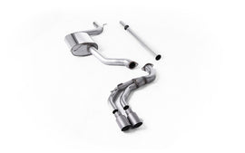 Seat Leon FR 1.8 TSI & VW Golf MK7.5 1.5TSI - Non-Resonated (Louder) Cat-Back Exhaust System with Titanium Trims (GTD Style)