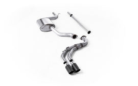 Seat Leon FR 1.8 TSI & VW Golf MK7.5 1.5TSI - Non-Resonated (Louder) Cat-Back Exhaust System with Carbon Trims (GTD Style)