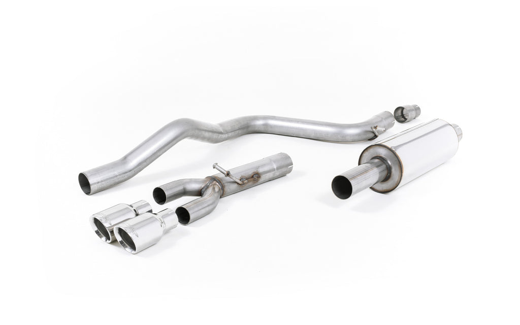 Seat Leon FR 2.0 TDI 150 - Resonated (Quieter) Cat-Back Exhaust System with Polished Tips
