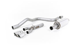 Seat Leon FR 2.0 TDI 150 - Resonated (Quieter) Cat-Back Exhaust System with Polished Tips