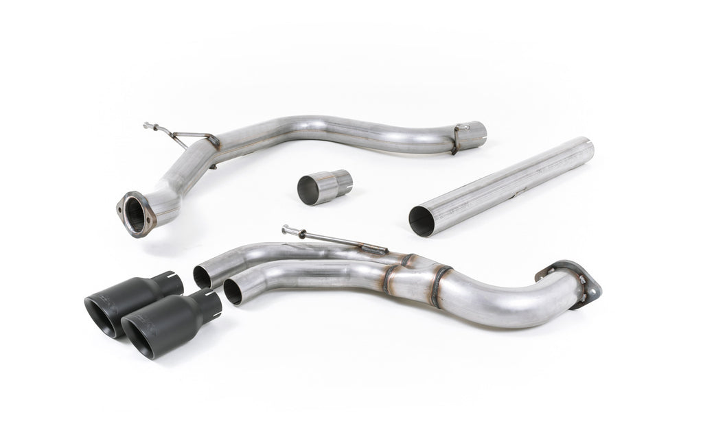 Seat Leon FR 2.0 TDI 184ps SC - Non-Resonated (Louder) Cat-Back Exhaust System with Cerakote Black Tips