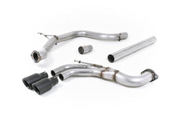 Seat Leon FR 2.0 TDI 184ps SC - Non-Resonated (Louder) Cat-Back Exhaust System with Cerakote Black Tips