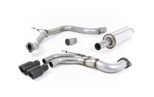 Load image into Gallery viewer, Seat Leon FR 2.0 TDI 184ps SC - Resonated (Quieter) Cat-Back Exhaust System with Cerakote Black Tips