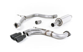 Seat Leon FR 2.0 TDI 184ps SC - Resonated (Quieter) Cat-Back Exhaust System with Cerakote Black Tips