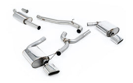 Seat Leon ST Cupra 300 (Non GPF Models) - Non-Resonated (Louder) Cat-Back Exhaust System with Polished Oval Tips
