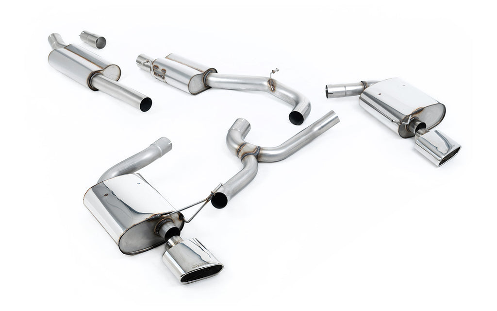 Seat Leon ST Cupra 300 (Non GPF Models) - Resonated (Quieter) Cat-Back Exhaust System with Polished Oval Tips