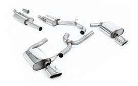 Seat Leon ST Cupra 300 (Non GPF Models) - Resonated (Quieter) Cat-Back Exhaust System with Polished Oval Tips