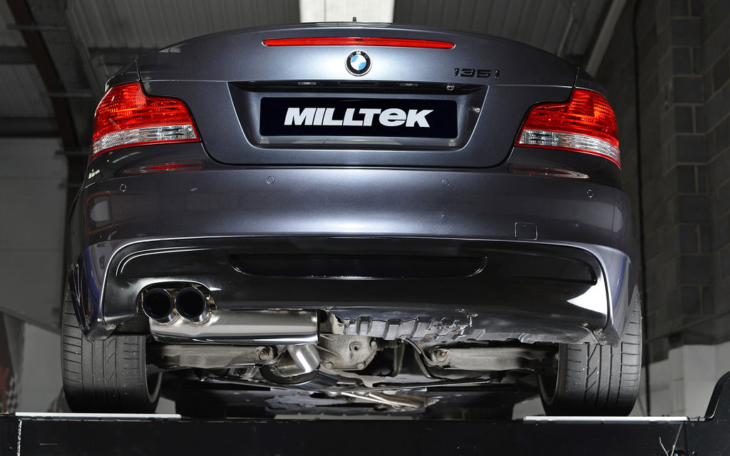 BMW 135 Coupe E82/88 - Secondary Cat-Back Exhaust System with Ceramic Black GT80 Trims