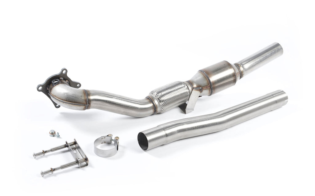 Stainless Steel Cast Downpipe with Race Cat (For Milltek 3" Cat-Back) (Cupra R/Golf GTI)
