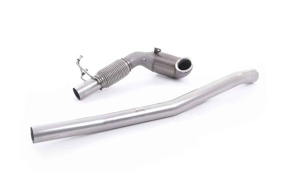 Stainless Steel Cast Downpipe with Race Cat - For Milltek Cat-Back (Audi/Seat/VW)