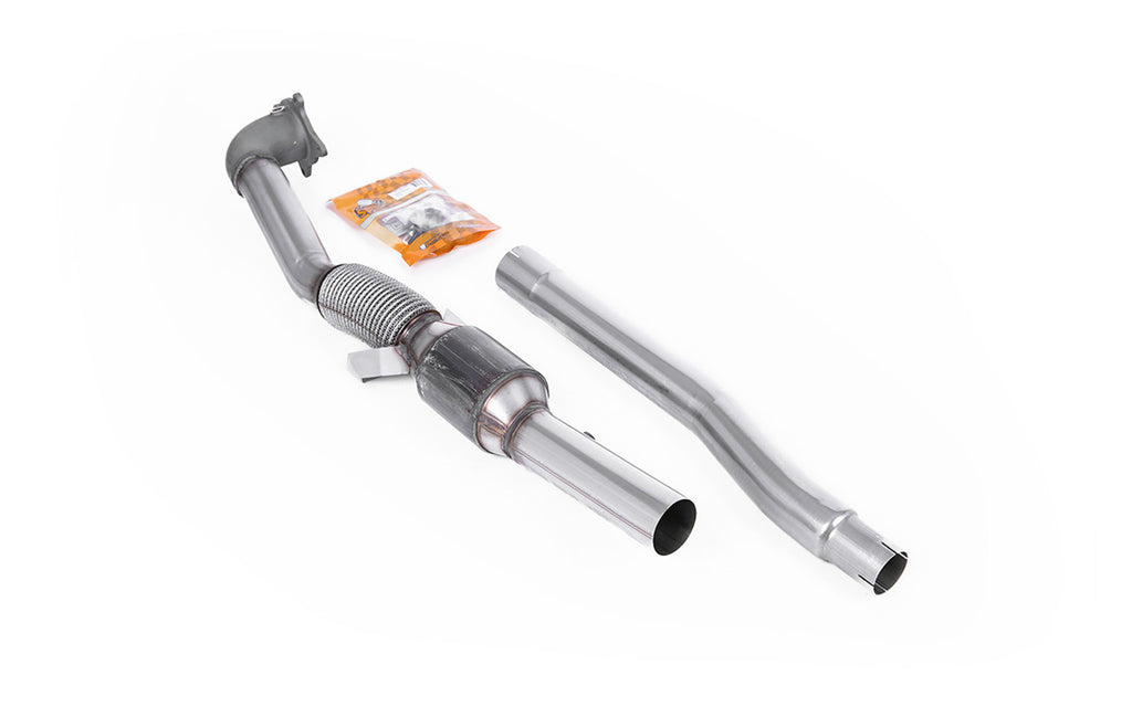 Stainless Steel Cast Downpipe with Race Cat (For OE Cat-Back) (Golf GTI)