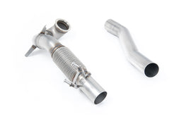 Stainless Steel Cast Large Bore Downpipe with Catalyst Delete (For Milltek Cat-Back) (Seat/VW)