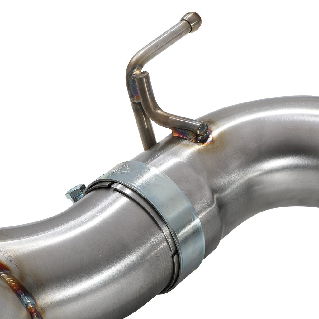 Direnza BMW 2 Series F22 F23 M235i 3.0 N55 14-16 - 3" Brushed Exhaust Backbox Delete - Slash Cut Tips