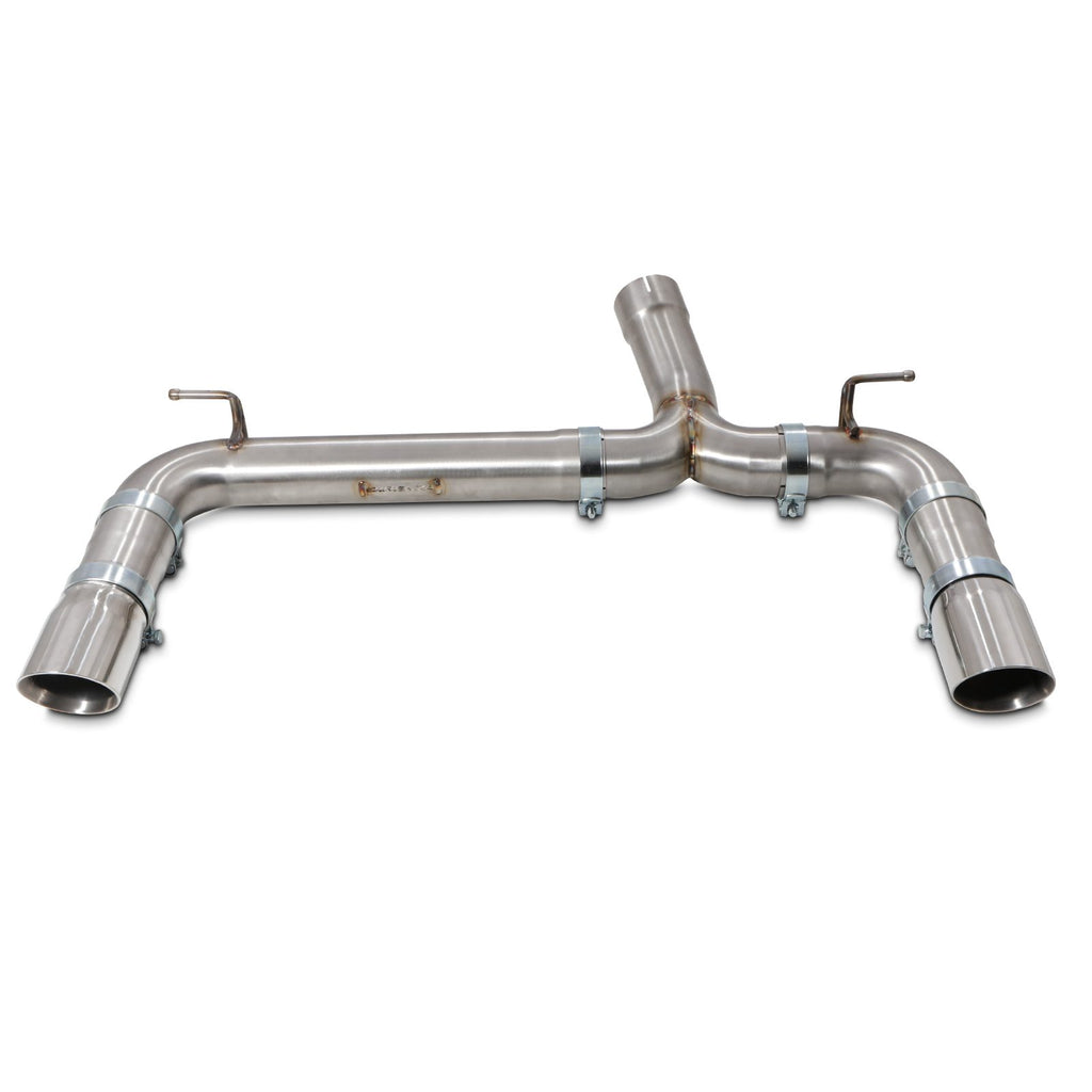 Direnza BMW 2 Series F22 F23 M235i 3.0 N55 14-16 - 3" Brushed Exhaust Backbox Delete - Slash Cut Tips