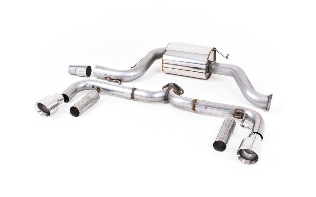 VW Beetle 2.0 TSI (A5 Chassis) - Non-Resonated (Louder) Cat-Back Exhaust System with Polished Tips