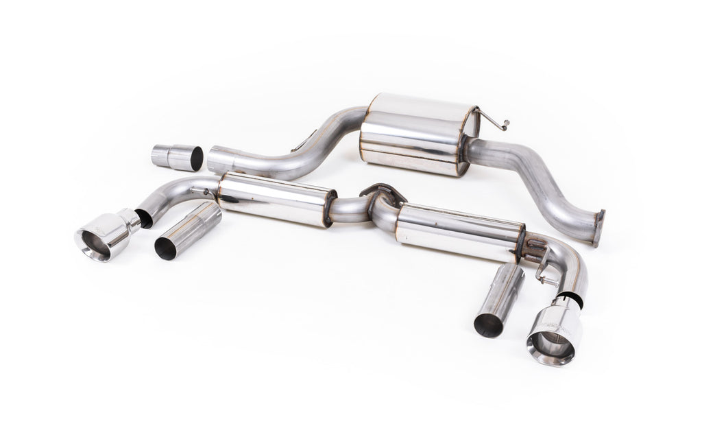 VW Beetle 2.0 TSI (A5 Chassis) - Resonated (Quieter) Cat-Back Exhaust System with Polished Tips
