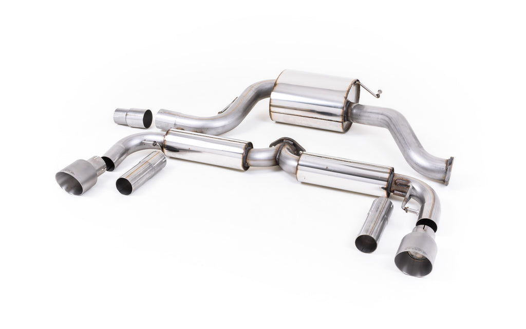 VW Beetle 2.0 TSI (A5 Chassis) - Resonated (Quieter) Cat-Back Exhaust System with Titanium Tips