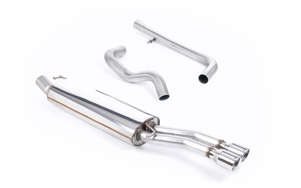 VW Bora/Jetta 1.8T/1.9TDI - Non-Resonated (Louder) Cat-Back Exhaust System with Polished Twin Tips