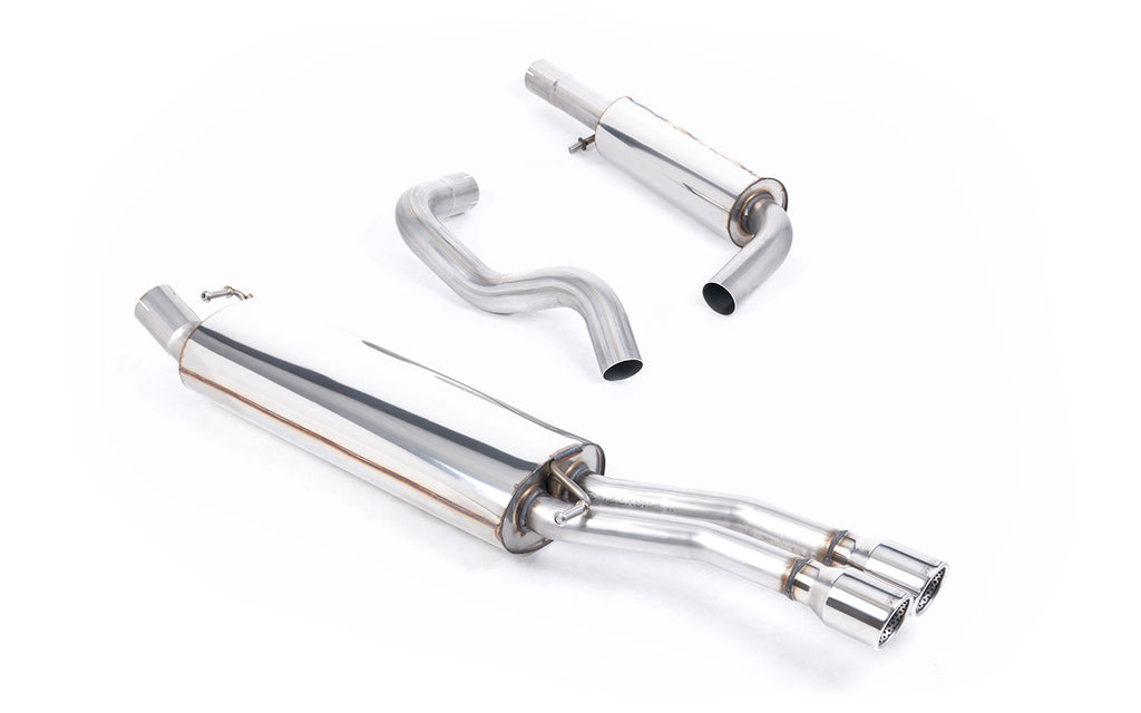VW Bora/Jetta 1.8T/1.9TDI - Resonated (Quieter) Cat-Back Exhaust System with Twin Polished Tips