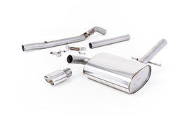 VW Corrado G60 1.8 - Non-Resonated (Louder) Cat-Back Exhaust System with Polished Oval Tip