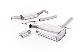 VW Corrado G60 1.8 - Resonated (Quieter) Cat-Back Exhaust System with Polished Oval Tip