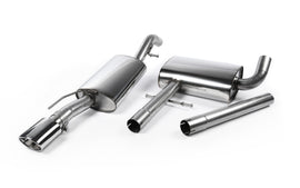 VW Corrado VR6 (1988 - 1991) - Resonated (Quieter) Cat-Back Exhaust System with with Polished Oval Tip