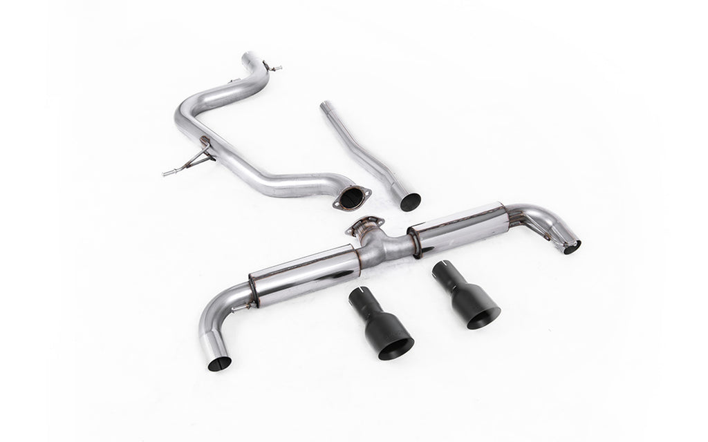 VW Golf GTD Mk6 TDI 170PS - DPF-Back Exhaust System with Dual Matt-Black Tips (GTI Style)