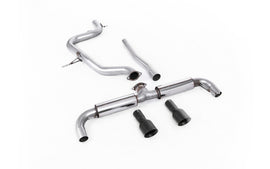 VW Golf GTD Mk6 TDI 170PS - DPF-Back Exhaust System with Dual Matt-Black Tips (GTI Style)