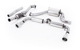 VW Golf GTI MK6/Scirocco R - Resonated (Quieter) Turbo-Back Exhaust System with Hi-Flow Sports Catalyst & Dual GT100 Trims