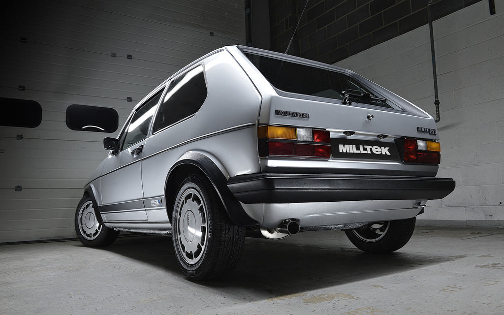 VW Golf GTI Mk1 - Resonated (Quieter) Downpipe-Back Exhaust System with Polished Tip