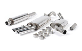 VW Golf GTI Mk2 8V - Resonated (Quieter) Front Pipe-Back System with OE-Style Tips