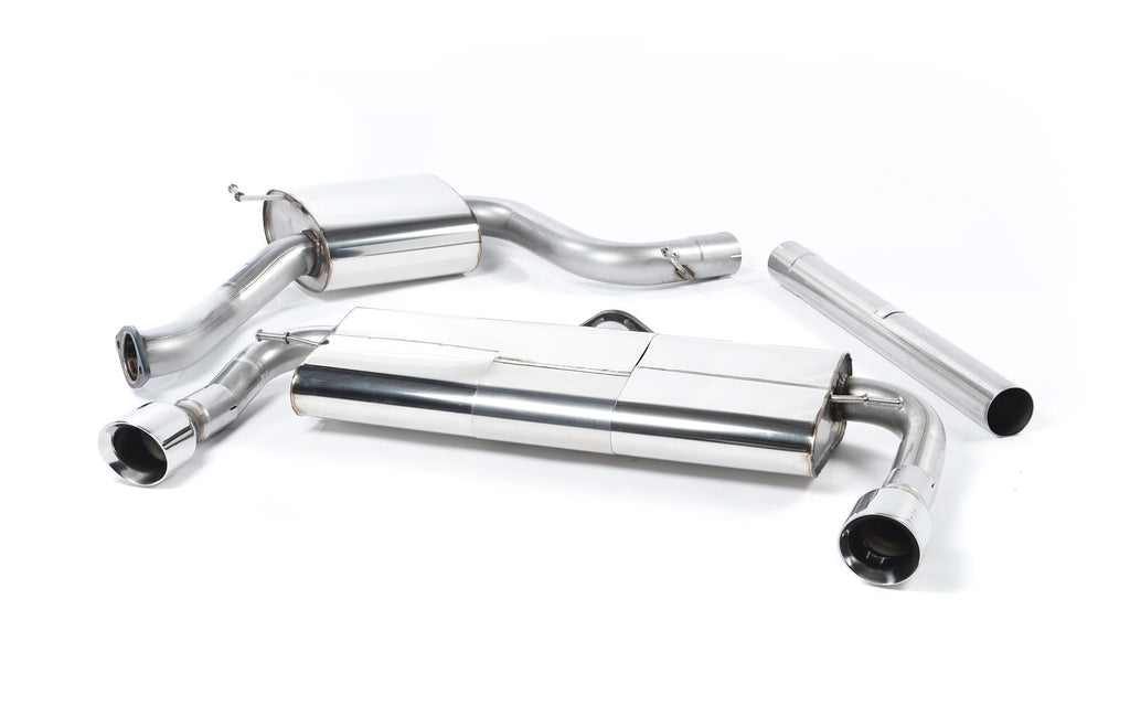 VW Golf GTI Mk7 Resonated (Quieter) Cat-Back Exhaust System with Polished Tips