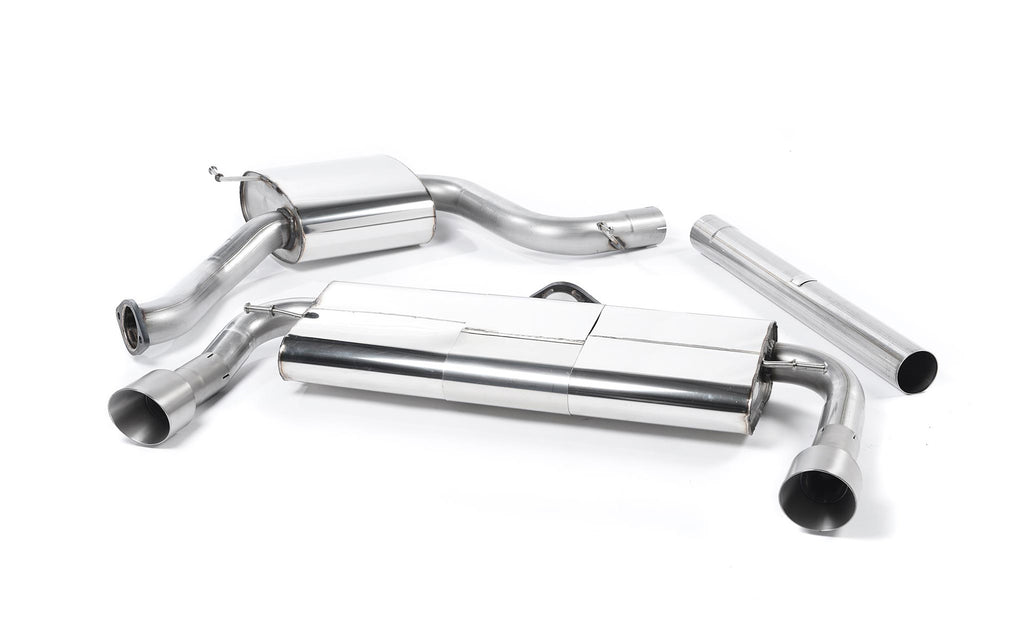 VW Golf GTI Mk7 Resonated (Quieter) Cat-Back Exhaust System with Titanium Tips