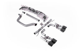 VW Golf GTI Mk8 - Particulate Filter-Back - Golf R Style - Race (Loudest) with Carbon Fibre Tips