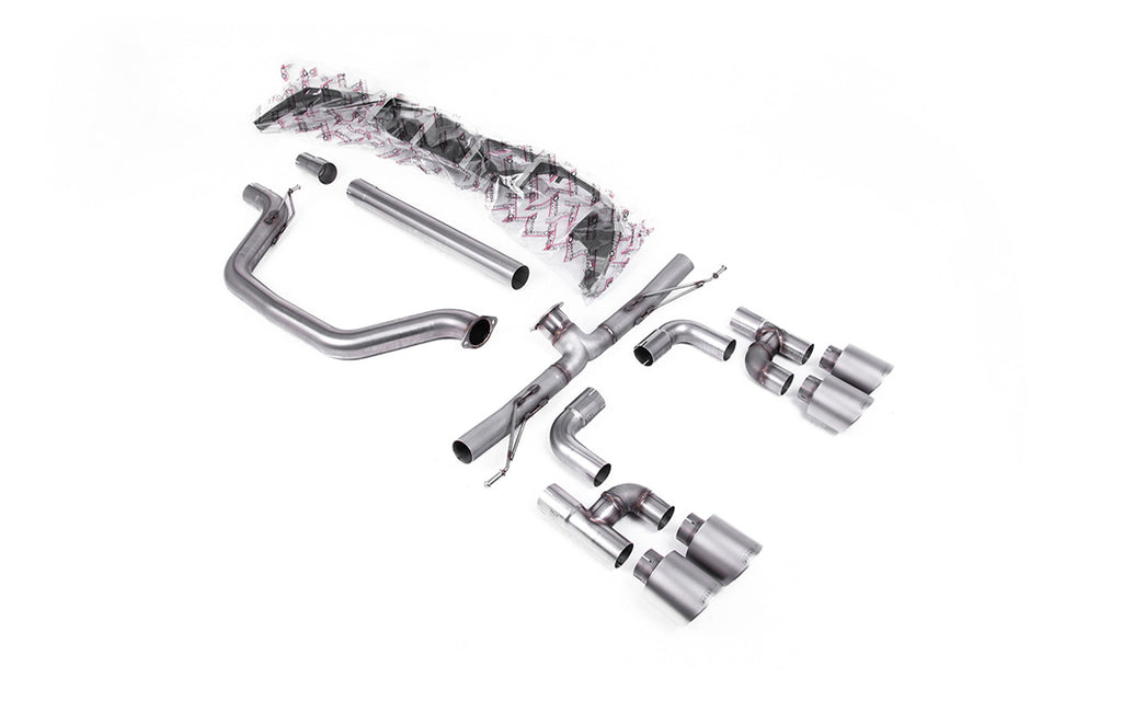 VW Golf GTI Mk8 - Particulate Filter-Back - Golf R Style - Race (Loudest) with Titanium Tips