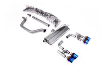 Load image into Gallery viewer, VW Golf GTI Mk8 - Particulate Filter-Back - Golf R Style - Road+ with Burnt / Blue Titanium Tips