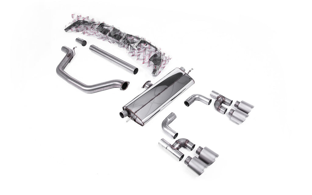 VW Golf GTI Mk8 - Particulate Filter-Back - Golf R Style - Road+ with Titanium Tips