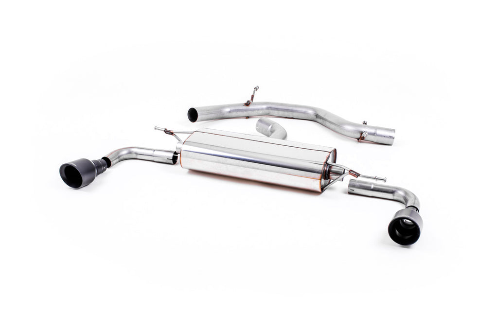 VW Golf GTi Mk6 - Non-Resonated (Louder) Cat-Back Exhaust System with Black GT100 Trims