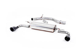VW Golf GTi Mk6 - Non-Resonated (Louder) Cat-Back Exhaust System with Black GT100 Trims