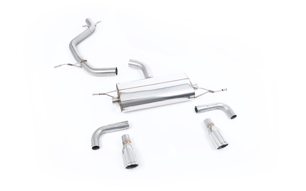 VW Golf GTi Mk6 - Non-Resonated (Louder) Cat-Back Exhaust System with Dual Polished Trims