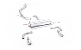 VW Golf GTi Mk6 - Non-Resonated (Louder) Cat-Back Exhaust System with Dual Polished Trims
