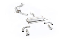 VW Golf GTi Mk6 - Resonated (quieter) Cat-Back Exhaust System with Dual Polished Trims