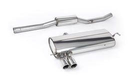 VW Golf MK4 4-Motion V6 - Resonated (Quieter) Cat-Back Exhaust System with Twin Polished Trims