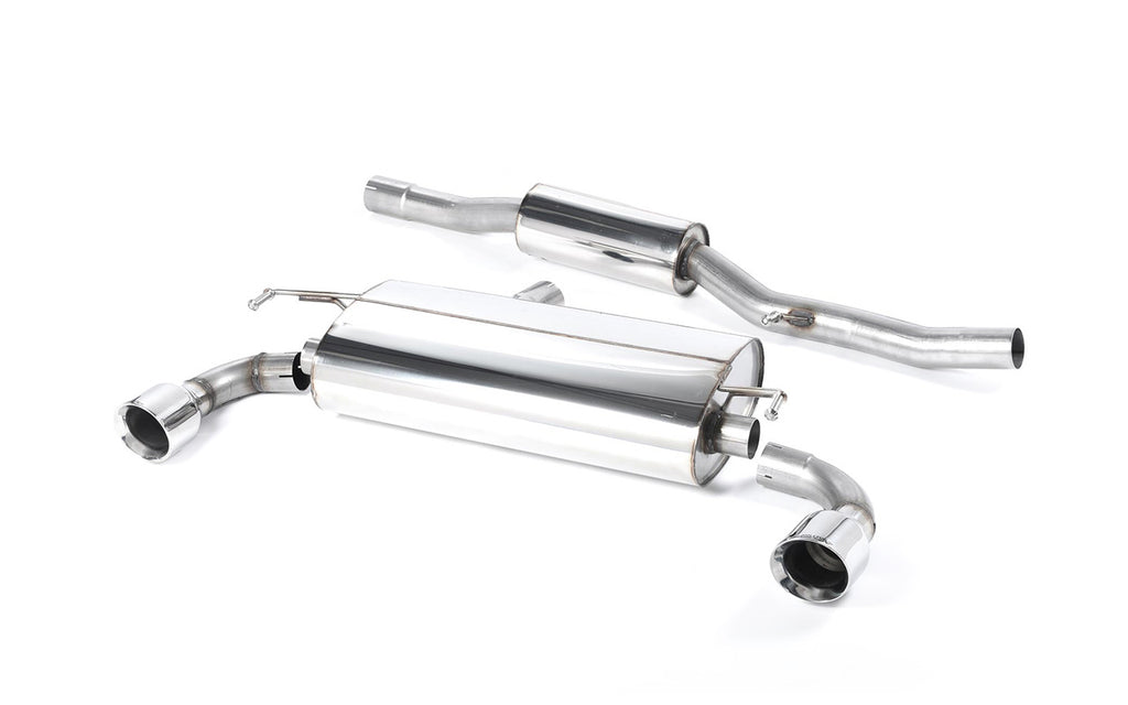 VW Golf MK4 R32 - Resonated (Quieter) Cat-Back Exhaust System with Polished Trims