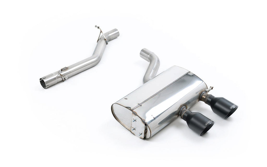 VW Golf MK5 R32 3.2 V6 - Non-Resonated (Louder) Cat-Back Exhaust System with Cerakote Black Trims