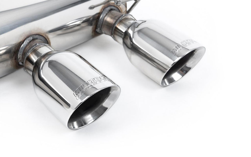 VW Golf MK5 R32 3.2 V6 - Non-Resonated (Louder) Cat-Back Exhaust System with Dual GT100 Trims