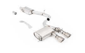 VW Golf MK5 R32 3.2 V6 - V2 3" Valved System with Brushed Titanium Tips